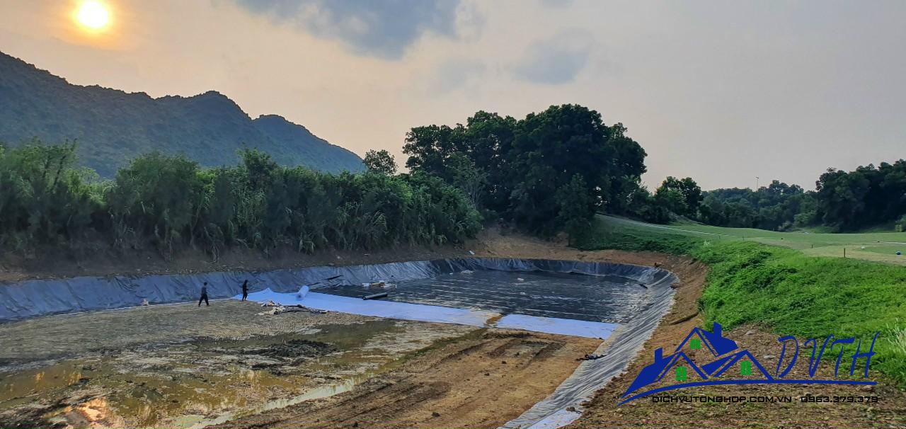 Bạt lót hồ tại Vĩnh Phúc